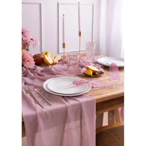 Chiffon Bordløper Siren Lilac