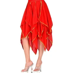 Chiffon Skjørt Rød