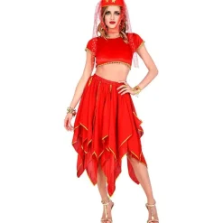 Chiffon Skjørt Rød