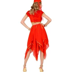 Chiffon Skjørt Rød