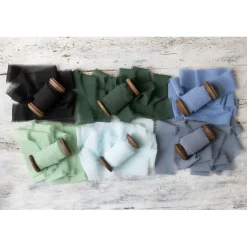 Chiffonbånd Babyblå