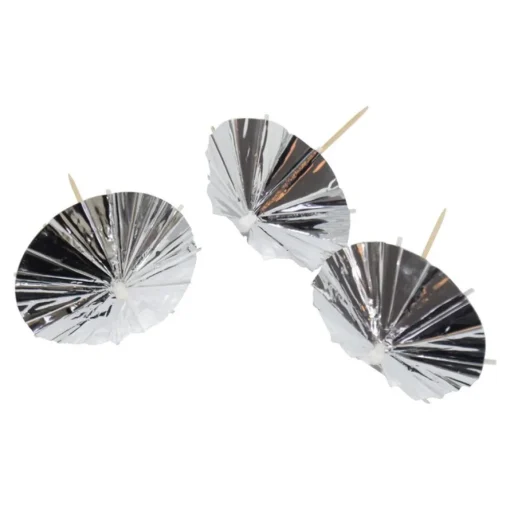 Cocktailparaplyer Sølv