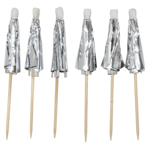 Cocktailparaplyer Sølv