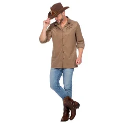 Cowboy Skjorte Brun