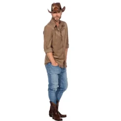 Cowboy Skjorte Brun