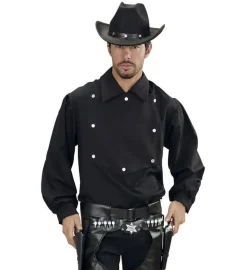 Cowboy Skjorte Svart