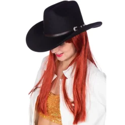 Cowboyhatt med Belte Svart