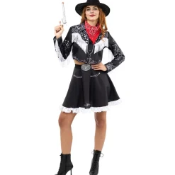 Cowgirl Kostyme Svart