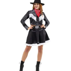 Cowgirl Kostyme Svart