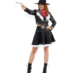 Cowgirl Kostyme Svart