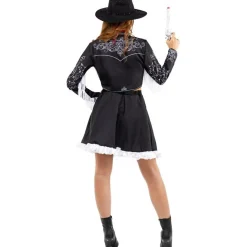 Cowgirl Kostyme Svart