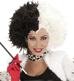 Cruella De Vil Afro Parykk
