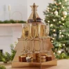 3D Juletre Champagne Vegg