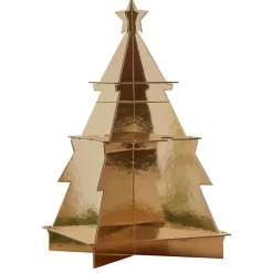 3D Juletre Champagne Vegg