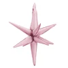 3D Stjerne Folieballong Lyserosa