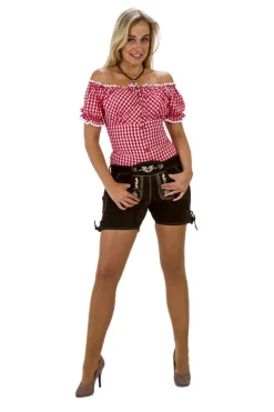 Dame Lederhosen Mørkebrun