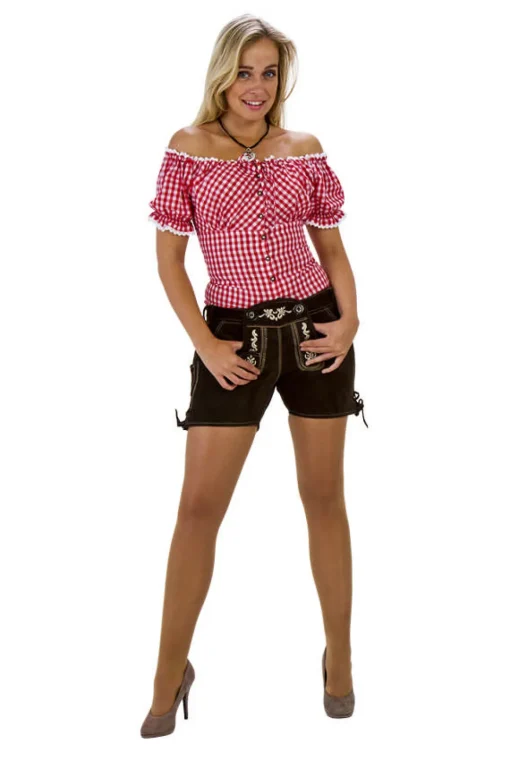 Dame Lederhosen Mørkebrun