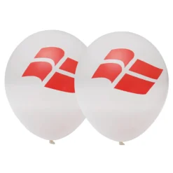 Danmark Ballonger Rød og Hvit