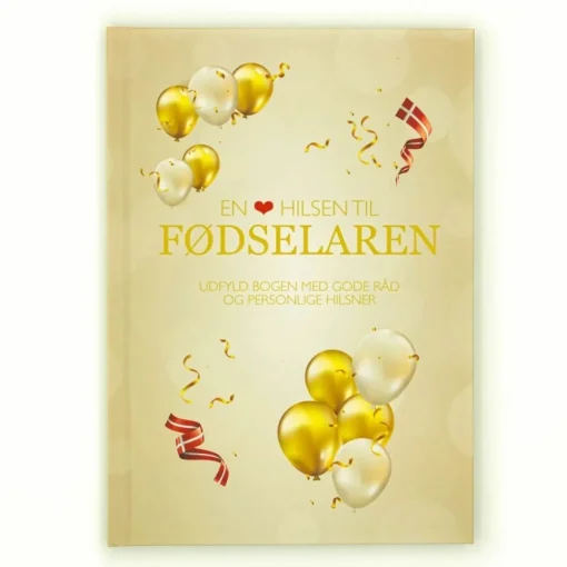 Dansk En Hilsen Til Fødselaren Gjestebok