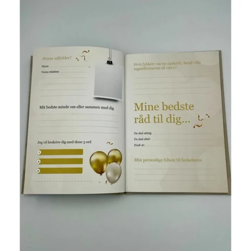 Dansk En Hilsen Til Fødselaren Gjestebok
