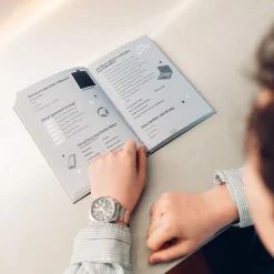 Dansk En Hilsen til Konfirmanten Gjestebok Støvete Blå og Grå