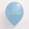Dansk Årets Konfirmand Ballonger Babyblå