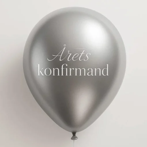 Dansk Årets Konfirmand Ballonger Sølv