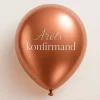 Dansk Årets Konfirmand Ballonger Rosegull