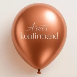 Dansk Årets Konfirmand Ballonger Rosegull