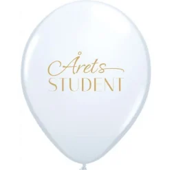 Dansk Årets Student Ballonger Hvit