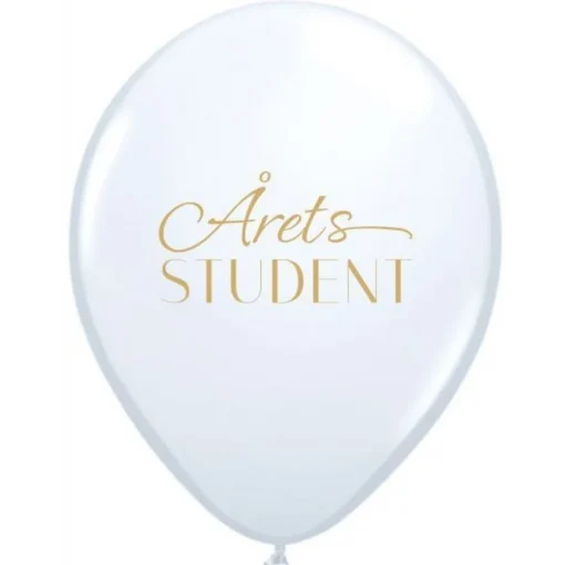 Dansk Årets Student Ballonger Hvit