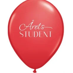 Dansk Årets Student Ballonger Rød