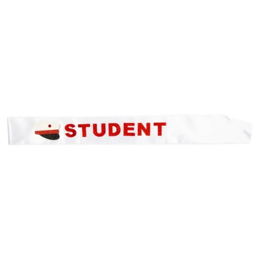 Dansk Student Skråbånd Rød