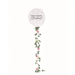 Dansk Student Tillykke LED Ballong & Ballonghale