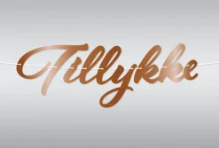 Dansk Tillykke Hengepynt Kobber