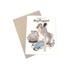 Dansk Tillykke Med Brylluppet Kort