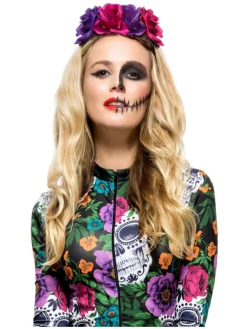 Day of the Dead Hårbånd med Roser