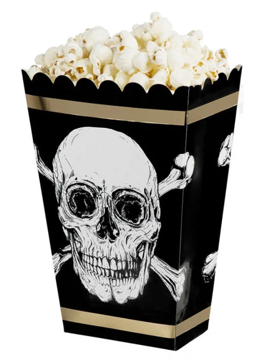 Dødningehode Popcornbegre Svart og Gull