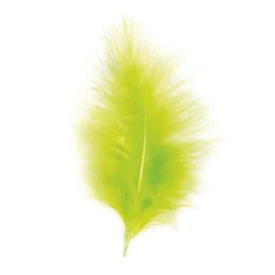 Dekorasjonsfjær Limegrønn 10-15 cm