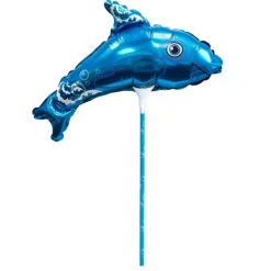 Delfin Folieballong på Pinne