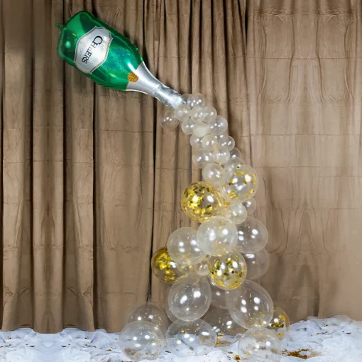 Deluxe Ballongbue DIY Champagneflaske