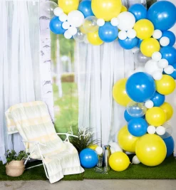 Deluxe Ballongbue DIY Gul og Blå