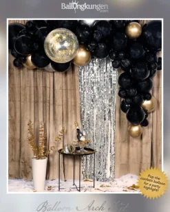 Deluxe Ballongbue DIY Svart og Gull