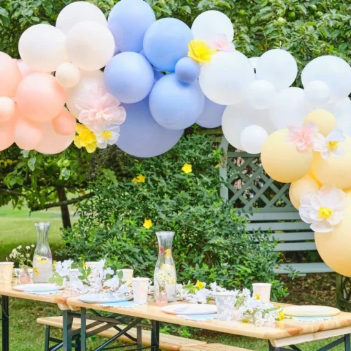 Deluxe Pastell Kreppapir Ballongbue