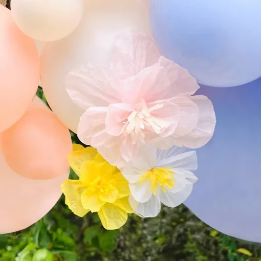 Deluxe Pastell Kreppapir Ballongbue