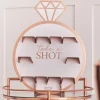 Diamant Ring Shotsvegg Gullrosa