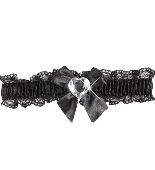 Diamant Strømpebånd Svart