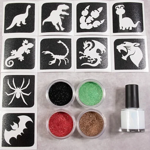 Dino Glitter Tatoveringer