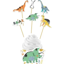Dinosaur Cupcakes Kakepynt