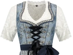 Dirndl Amelia Grå og Blå